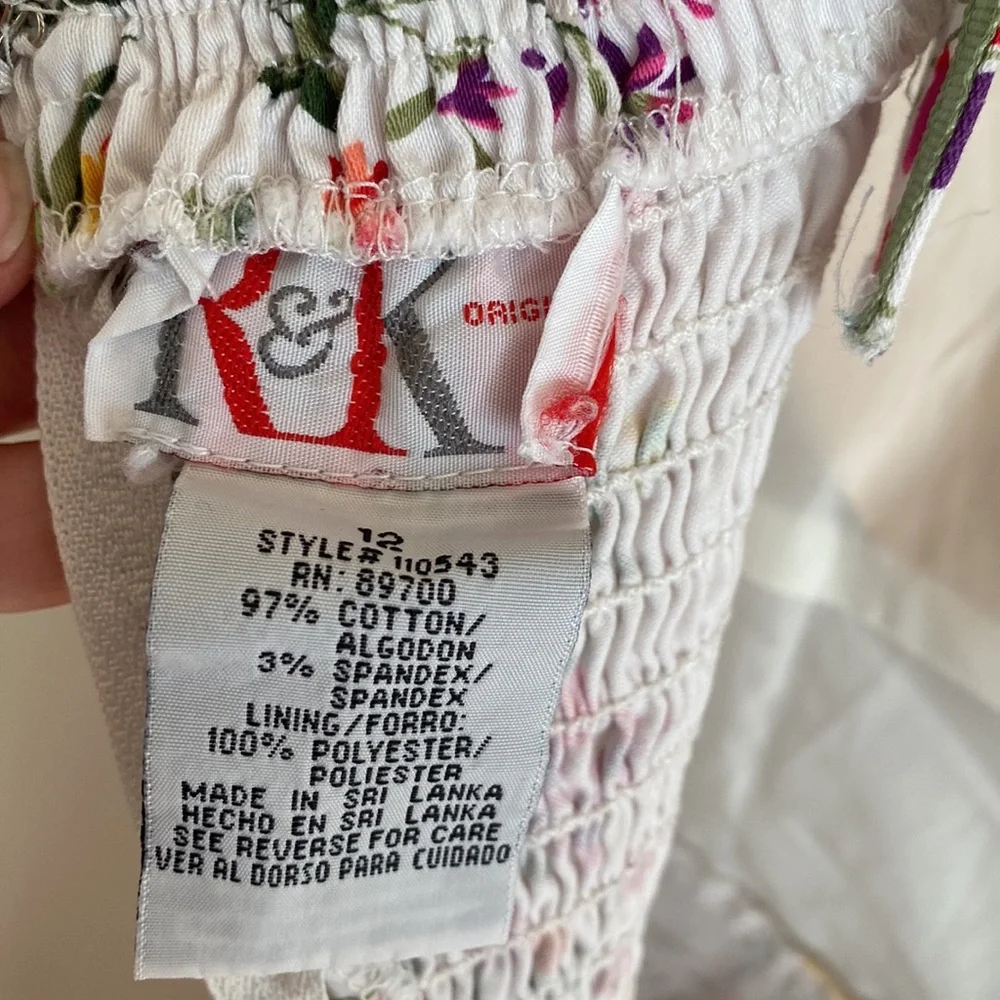 VTG R&K • cottage floral midi dress - Picture 5 of 7